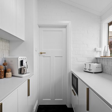 Custom Design Butlers Pantry Brushed Brass Fixtures Renovation Interior Design Murrumbeena Melbourne