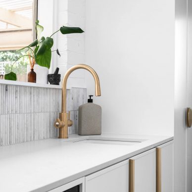 Custom Design Butlers Pantry Brushed Brass Fixtures Renovation Interior Design Murrumbeena Melbourne