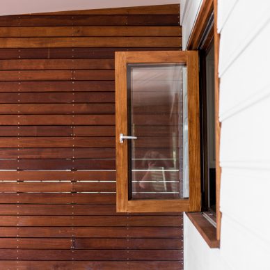 Timber Bifold Servery Window