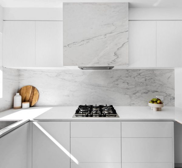 South Yarra Kitchen Renovation Modern Minimalist Design White Kitchen Melbourne Interior Design